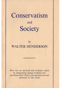 Conservatism and Society – W.Henderson