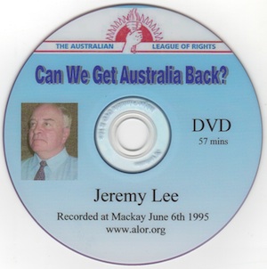 Veritas Books: Can We Get Australia Back J.Lee