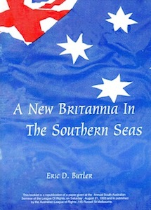 Veriras Books: A New Britannia in the Southern Seas Eric D. Butler