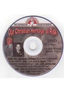 Our Christian Heritage at Risk